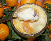 Crème renversée aux clémentines !
