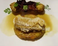 Rosti munster julienne et choucroute aux graines de moutarde