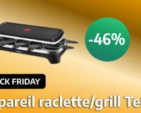 Black Friday Week : ne manquez pas cette offre folle sur l’appareil à raclette et grill Tefal, il presque à moitié prix !