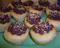 Cupcake cœur chocolat et citron