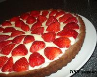 Voici une délicieuse tarte aux fraises qui change de la traditionnelle tarte pâte sablée/crème pâtissière.