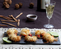 Gambas croustillantes en pâte de kadaïf