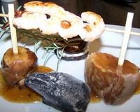Une entrée du chef Henri GOUNY du restaurant l'Atelier des Saveurs à Alès