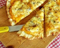 Flammekueche aux carottes et au Munster