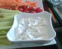 Fondue de fromage blanc aux fines herbes