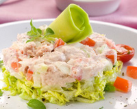 Timbale de thon et de salade