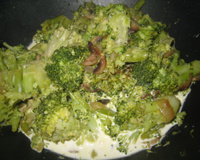 Brocolis et champignon à la crème