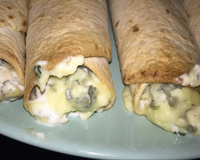 Taquitos au poulet et à la Fourme d'Ambert