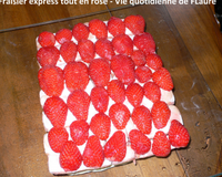 Fraisier express tout en rose
