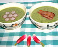 Potage aux fanes de radis