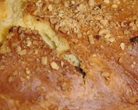 Galette briochée au chocolat & au pralin