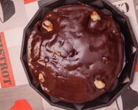 Gâteau au chocolat et poires