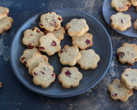Sablés sans gluten aux cranberries (sans oeufs, sans beurre)