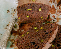 Cake chocolat aux éclats de pistaches
