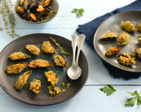 Moules gratinées à la persillade