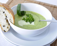 Soupe de courgettes à la vache qui rit