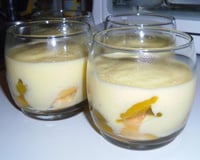 Verrines mirabelles et crème chiboust