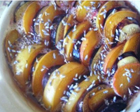 Tian d'abricots et de figues au parfum de lavande