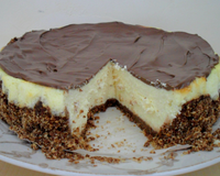 Cheese-cake aux petits Lu et glaçage Nutella