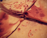 Crêpes parfumées au lait d'amandes sans lactose