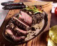 Rôti de marcassin sauce grand veneur