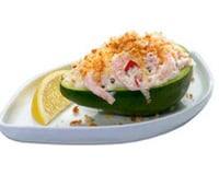 Avocats grillés aux crevettes