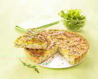 Quiche aux poireaux et au tofu soyeux