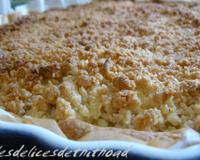 Une tarte qui associe le moelleux et le croustillant.