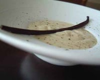 Velouté de topinambours à la vanille et au foie gras