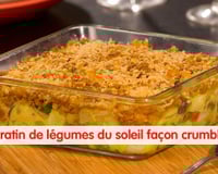 Gratin de légumes du soleil façon crumble