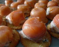 Bouchées au thon et au saumon fumé