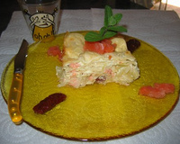 Lasagnes aux deux saumons et leurs petits légumes