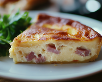 Quiche sans pâte jambon & fromage
