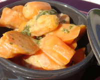 Carottes glacées à la crème