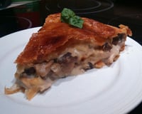 Tourte au poulet et aux champignons