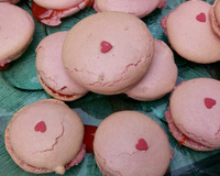 Macarons fraise tagada