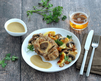 Rouelles de veau braisées au cidre