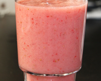 Smoothie banane et fraises