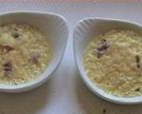 Crême brulée au pesto et tomates confites