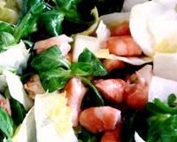 Salade & Crevettes au vinaigre d'Hibiscus