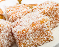 Carrés à la noix de coco