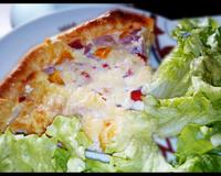 Une recette de tarte estivale au poivron et au chèvre frais. Mélange subtil.