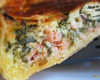 Tarte aux saumons, brousse, oseille, oignons, fenouil et câpres