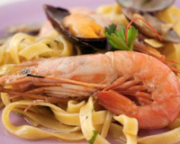 Tagliatelles aux fruits de mer classiques