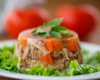 Aspic de poulet aux carottes