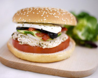 Burger poulet & feta