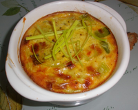 Gratin de poireaux au curry