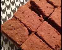 Biscuit écossais au beurre parfumé au chocolat.