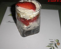 Cheesecake aux fraises en verrine
