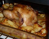 Poulet aux pomme de terre cuit au four à ma façon.